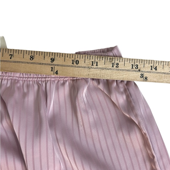 NAP The Lazy Cat Pajama Set Loungewear Vivid Pink SZ S Crop Top Wide Leg Silky - Picture 11 of 16